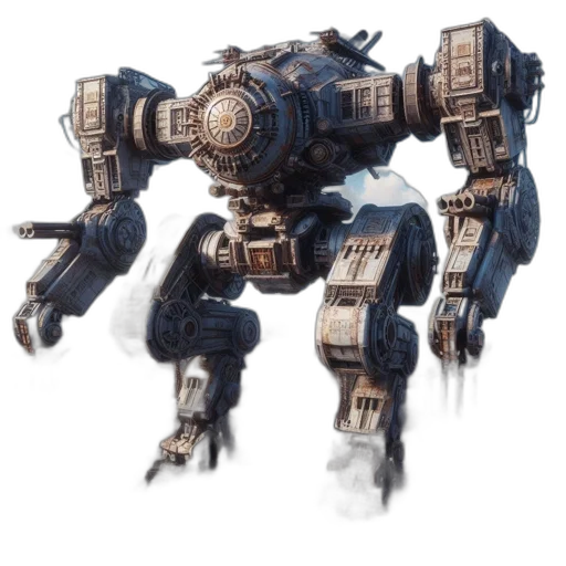 robot, weapon, concept art, fantasy art transparent PNG cut-out