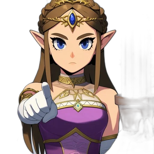 crown, staff, dress, face transparent PNG cut-out