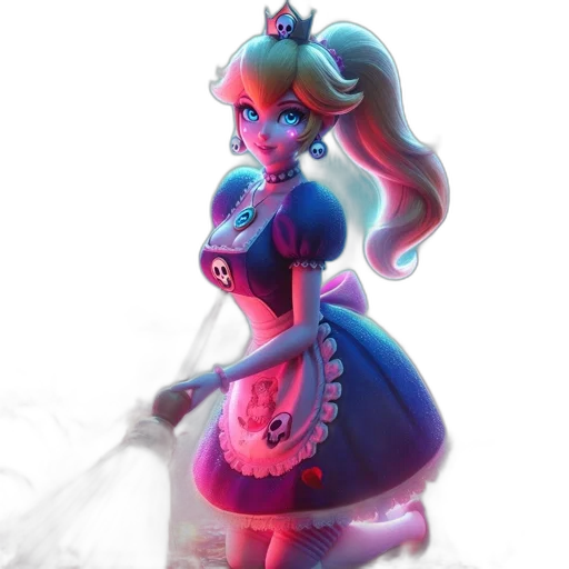 dress, crown, staff, concept art transparent PNG cut-out