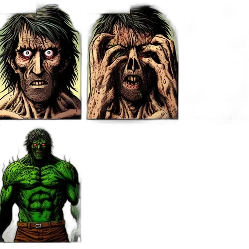 mask, creature, face, comic book art transparent PNG cut-out