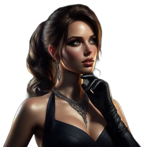face, dress, fantasy art, concept art transparent PNG cut-out