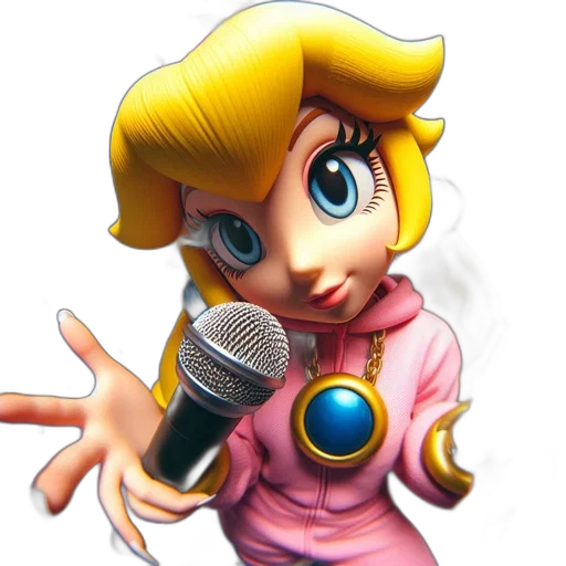 staff, face, cartoon, 3d render transparent PNG cut-out