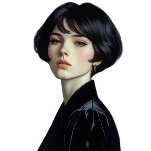 face, jacket, dress, robot transparent PNG cut-out