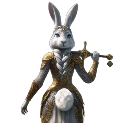 staff, animal, sword, dress transparent PNG cut-out