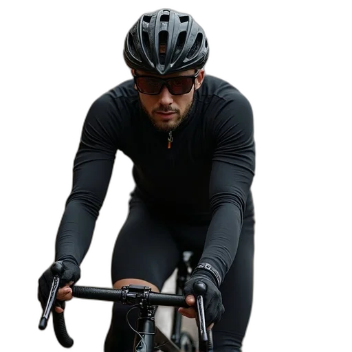 black, bicycle, shirt, biking transparent PNG cut-out