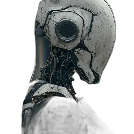 robot, mask, face, staff transparent PNG cut-out