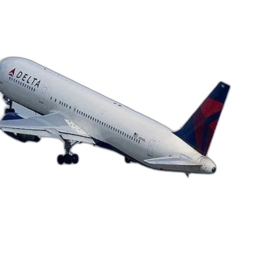 delta, airplane, taking, off transparent PNG cut-out