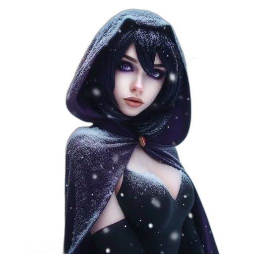 dress, jacket, face, fantasy art transparent PNG cut-out