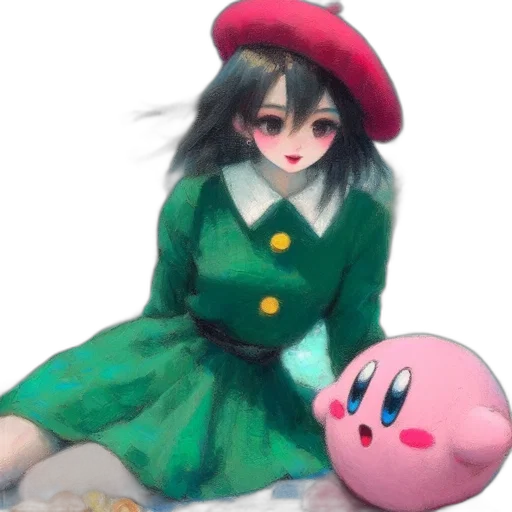 dress, hat, weapon, creature transparent PNG cut-out