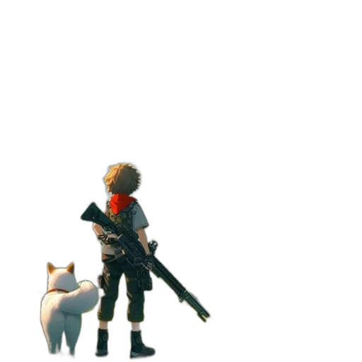 weapon, animal, staff, creature transparent PNG cut-out