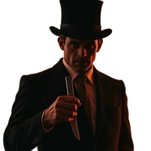 hat, staff, face, weapon transparent PNG cut-out