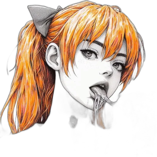 face, staff, anime, watercolor transparent PNG cut-out