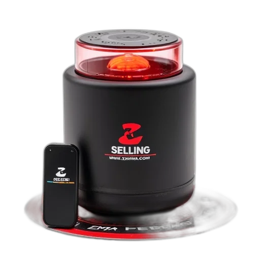 black, speaker, red, led transparent PNG cut-out