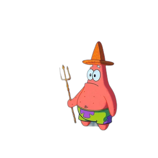 hat, staff, creature, weapon transparent PNG cut-out