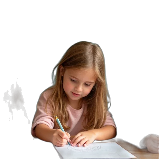 face, photorealistic, concept art, pencil sketch transparent PNG cut-out