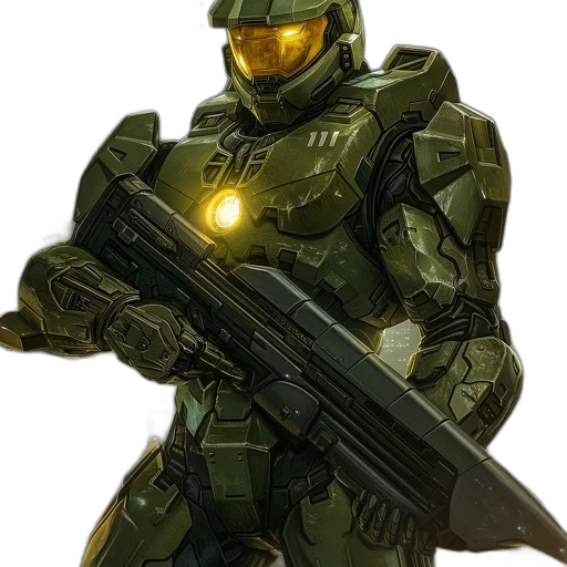 weapon, robot, concept art, 3d render transparent PNG cut-out