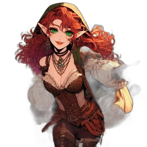 dress, staff, weapon, mask transparent PNG cut-out