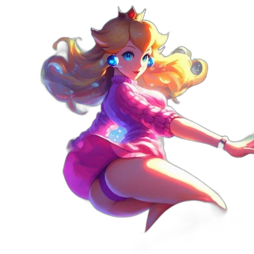 dress, crown, staff, weapon transparent PNG cut-out