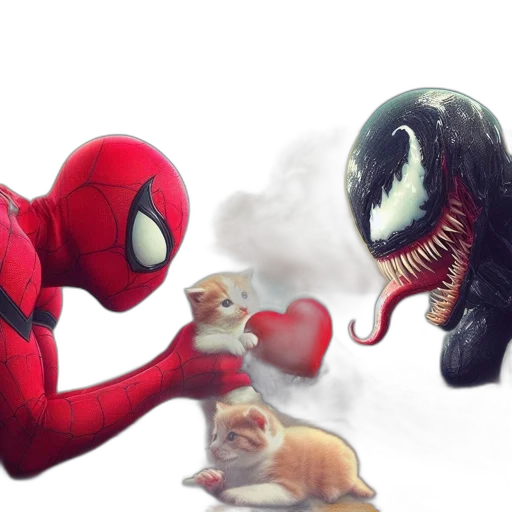 concept art, comic book art, fantasy art, spider-man transparent PNG cut-out