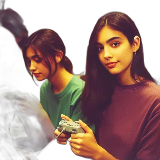 photorealistic, concept art, 3d render, vaporwave transparent PNG cut-out