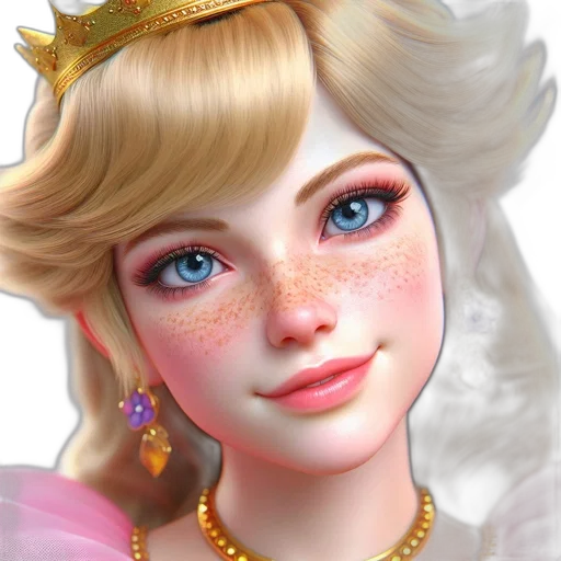 crown, jewelry, face, photorealistic transparent PNG cut-out