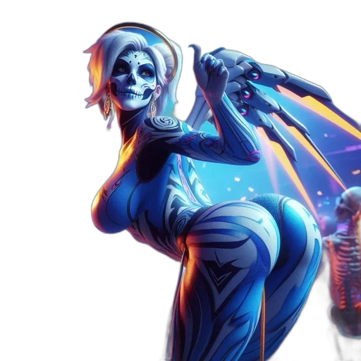 concept art, comic book art, fantasy art, cyberpunk transparent PNG cut-out