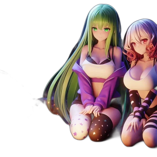 fantasy art, anime, pixel art, concept art transparent PNG cut-out