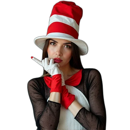 hat, staff, mask, photorealistic transparent PNG cut-out