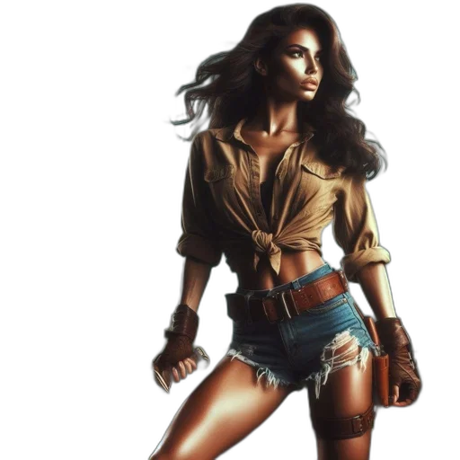 photorealistic, concept art, fantasy art, comic book art transparent PNG cut-out