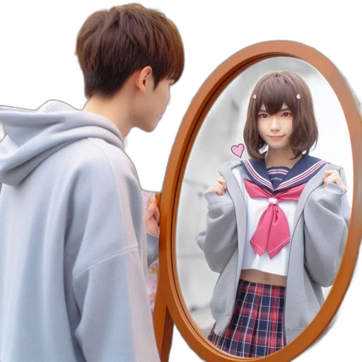 jacket, face, robot, creature transparent PNG cut-out