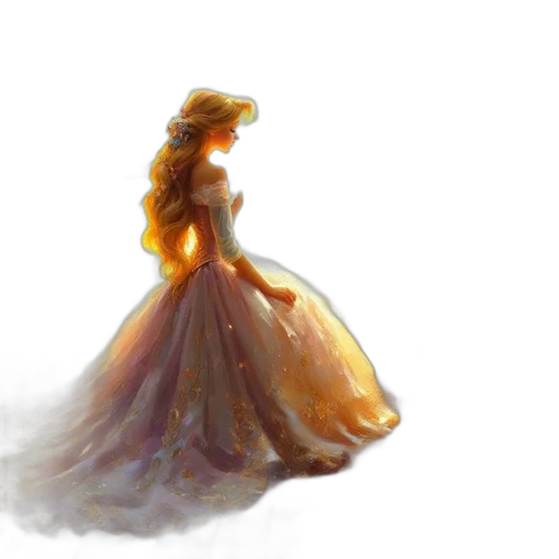 dress, crown, hair, jewelry transparent PNG cut-out
