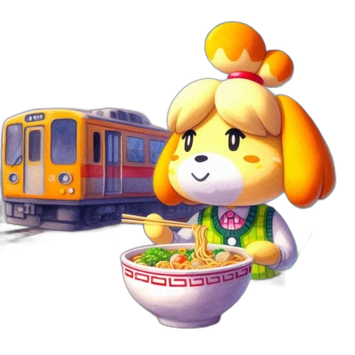 food, animal, staff, pixel art transparent PNG cut-out