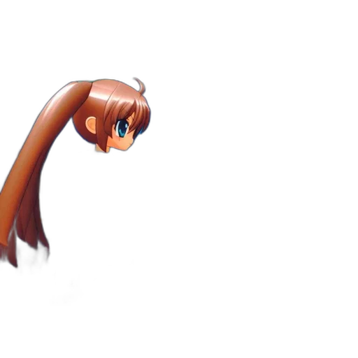 hair, staff, weapon, creature transparent PNG cut-out
