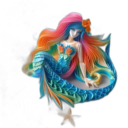 dress, dragon, hair, creature transparent PNG cut-out