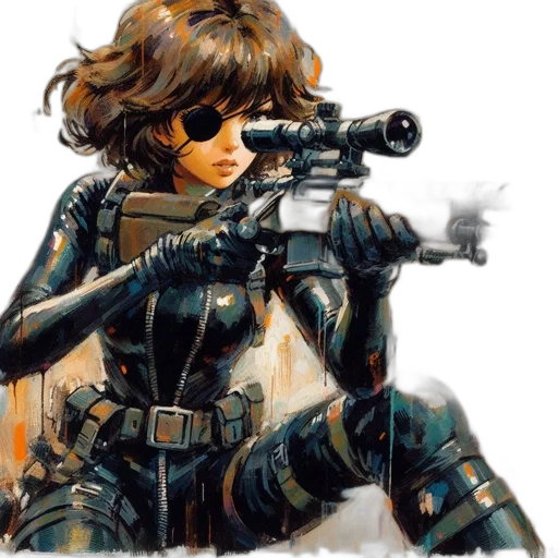 weapon, concept art, cyberpunk, comic book art transparent PNG cut-out