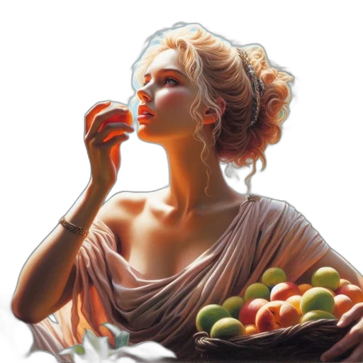 food, dress, jewelry, photorealistic transparent PNG cut-out