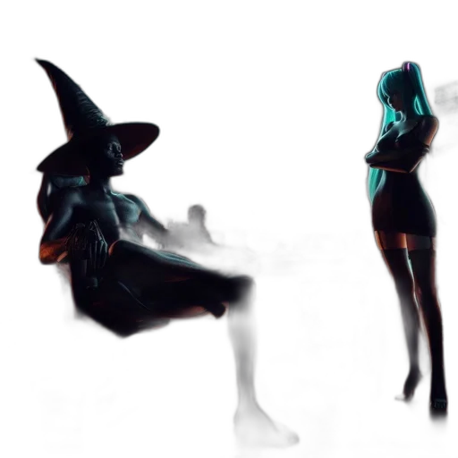 dress, mask, creature, hat transparent PNG cut-out