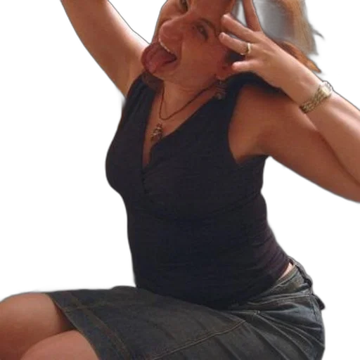 dress, jewelry, hat, staff transparent PNG cut-out