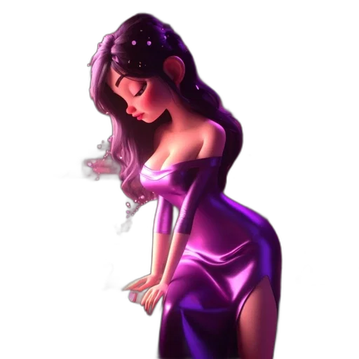 dress, jewelry, staff, concept art transparent PNG cut-out