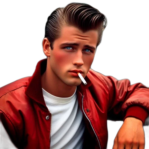 jacket, face, photorealistic, 3d render transparent PNG cut-out