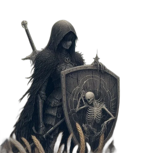 sword, weapon, creature, mask transparent PNG cut-out