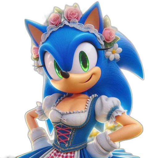 dress, crown, flower, animal transparent PNG cut-out