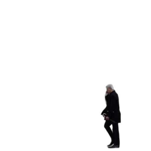 umbrella, jacket, staff, robot transparent PNG cut-out