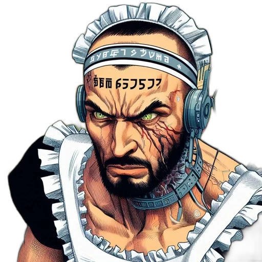 face, mask, comic book art, concept art transparent PNG cut-out