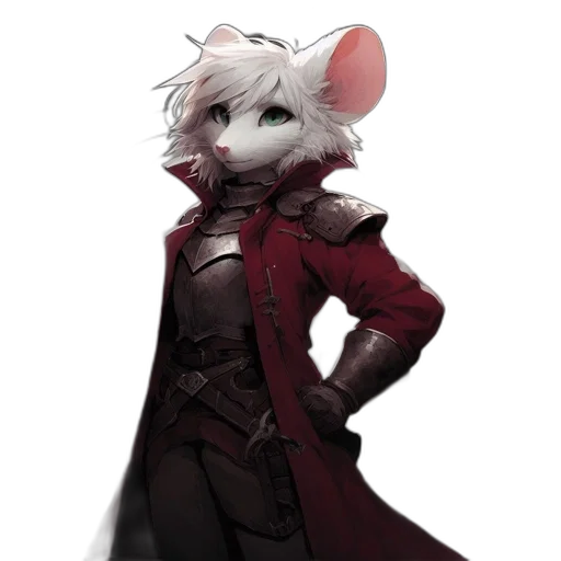 jacket, staff, animal, weapon transparent PNG cut-out