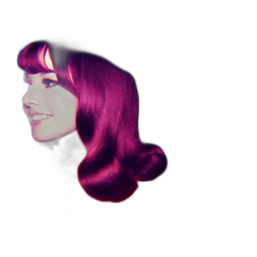 hair, face, crown, vaporwave transparent PNG cut-out