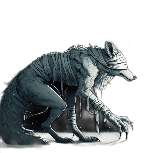 creature, animal, mask, jacket transparent PNG cut-out