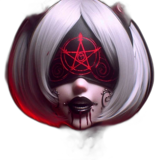 mask, staff, face, crown transparent PNG cut-out
