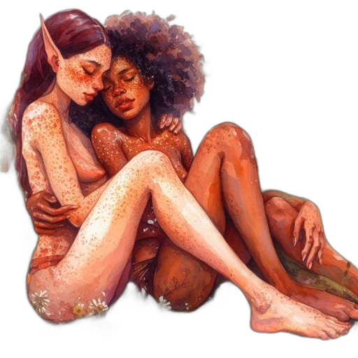 concept art, watercolor, fantasy art, oil painting transparent PNG cut-out