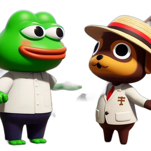 3d render, concept art, two, animated transparent PNG cut-out